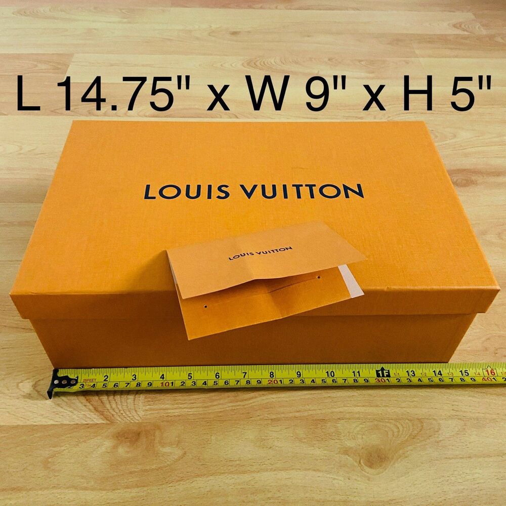 LV Louis Vuitton Gift Box, large shoe box, {EMPTY BOX} L 14.75" x W 9" x H 5"